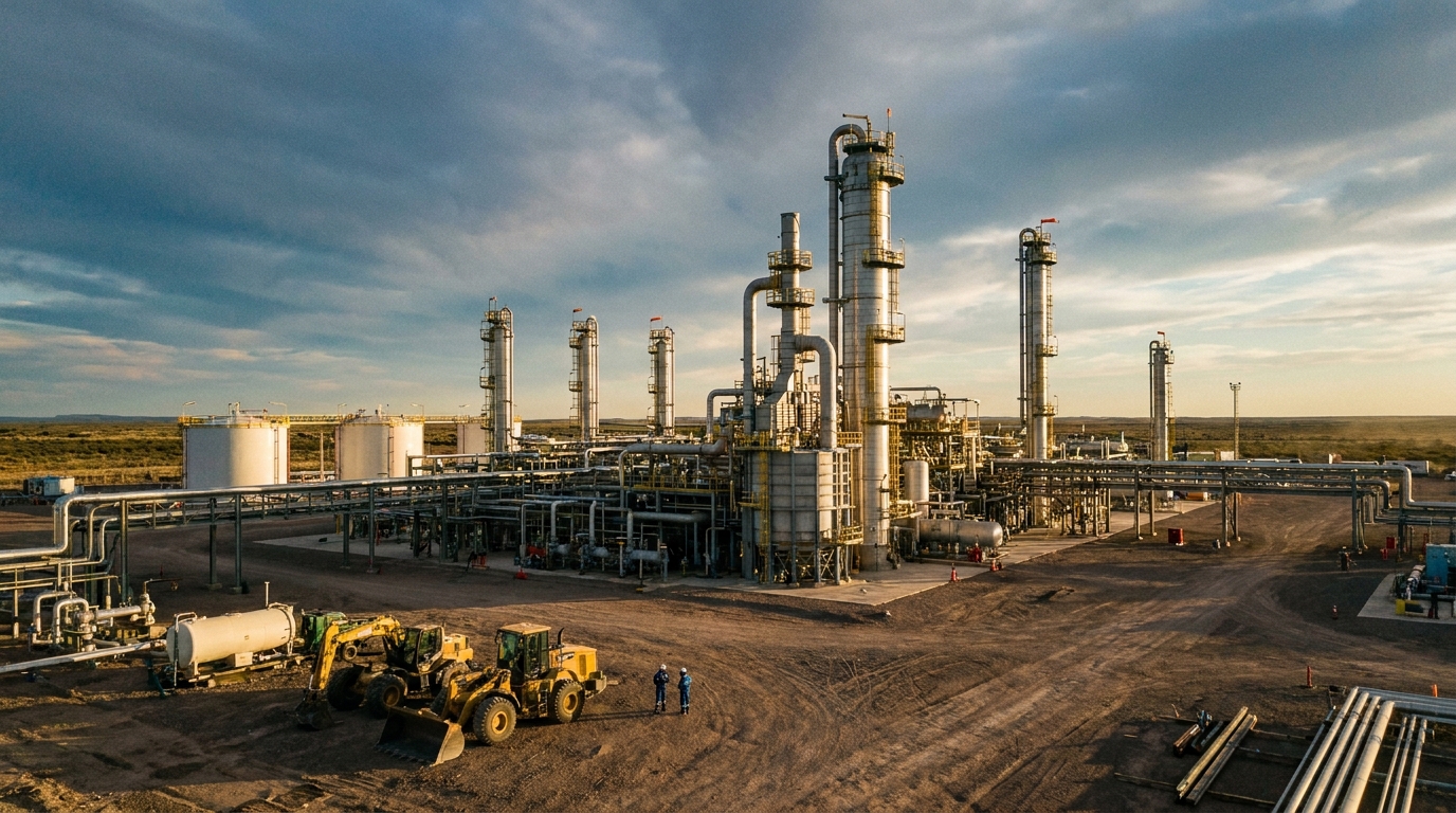 Vaca Muerta Impulsa su Producción con Primera Gran Obra Privada de Gas