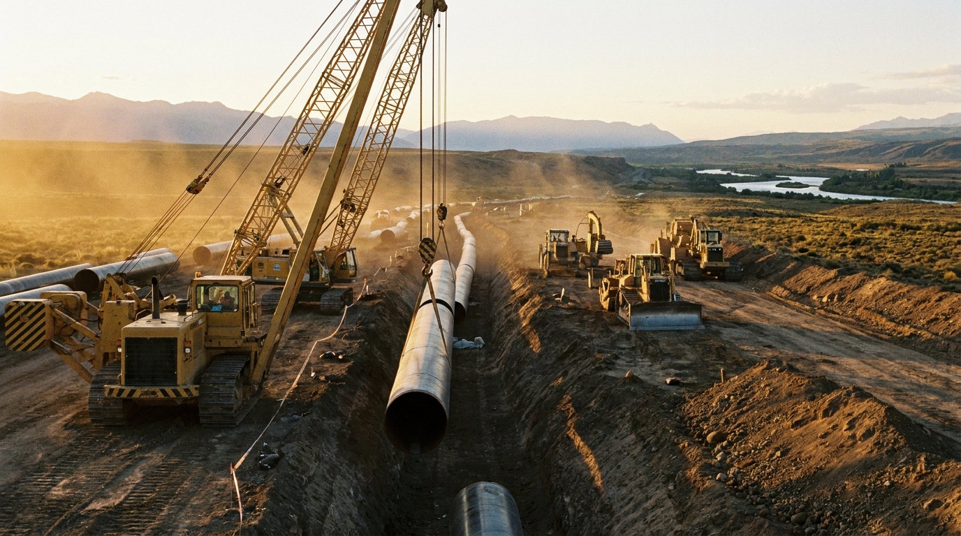 Adjudicación millonaria para gasoducto de Argentina LNG: US$1.200 millones en obras