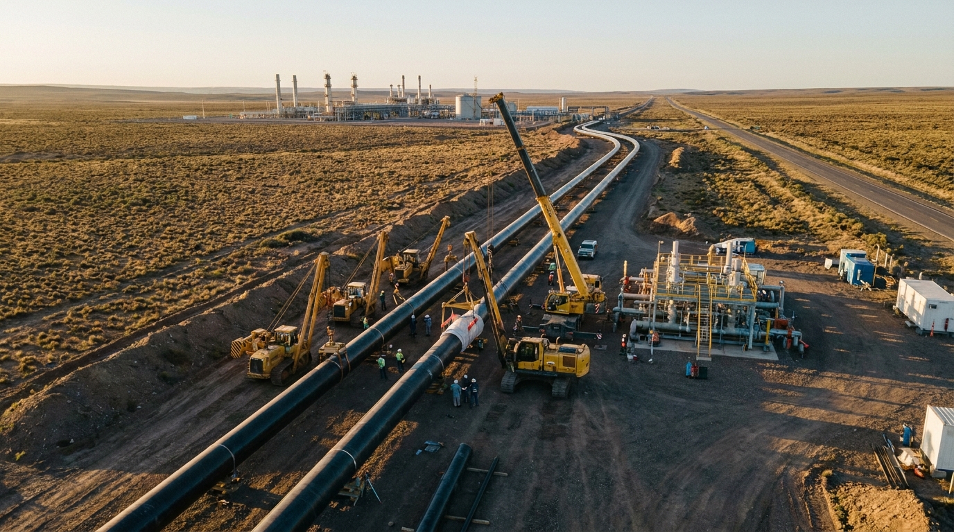 Vaca Muerta: Adjudicados dos ductos clave para la exportación de Gas Natural Licuado